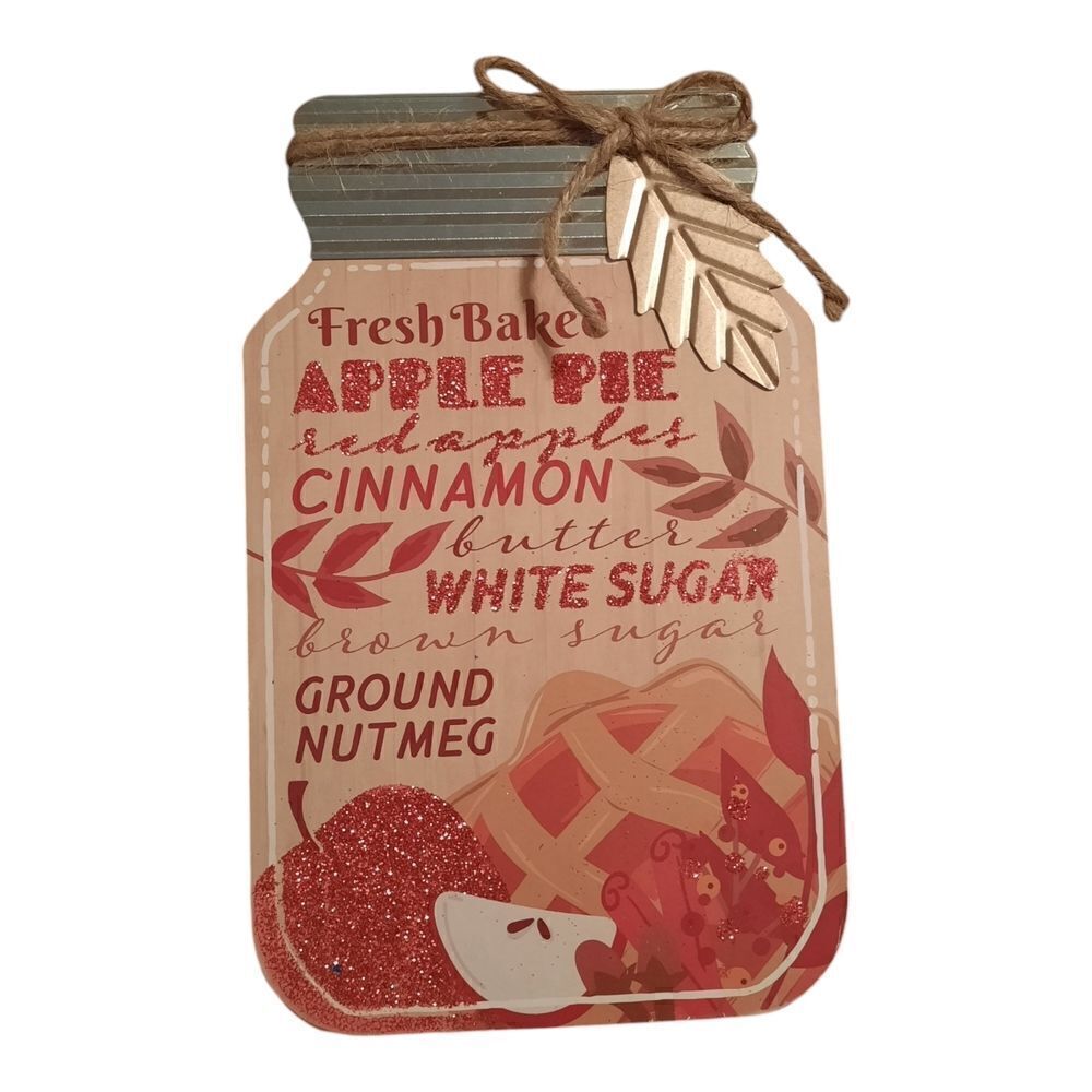 Fresh Baked Apple Pie Bath & Body Decor - Red